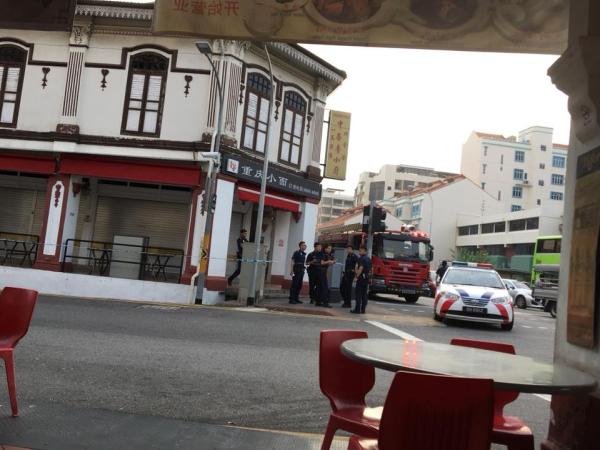 Ebike caught fire at Geylang, baby taken to hospital for smoke inhalation