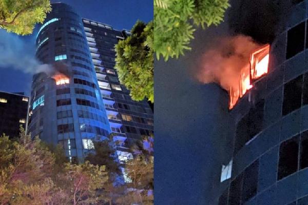 St Regis Residences unit caught fire, one hurt, residents evacuated St Regis Residences unit caught fire, one hurt, residents evacuated