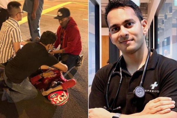 Handsome doctor helped crash victim, ambulance came 30 minutes later