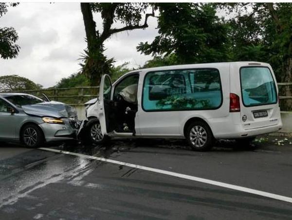 Hearse skids and hits car, 2 injured thanked lucky stars time not up yet