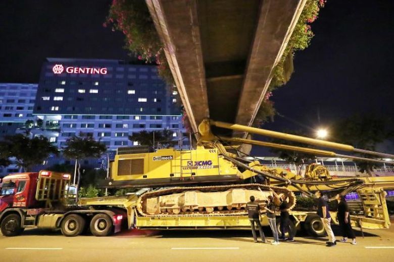 LTA and BCA says overhead bridge hit by crane is structurally safe 