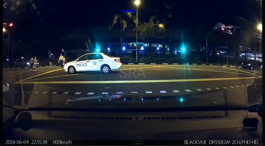 police beat red light